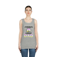 Thumbnail for Twink Pride Flag Heavy Cotton Tank Top Unisex Size - #1 World's Gayest Dad Printify