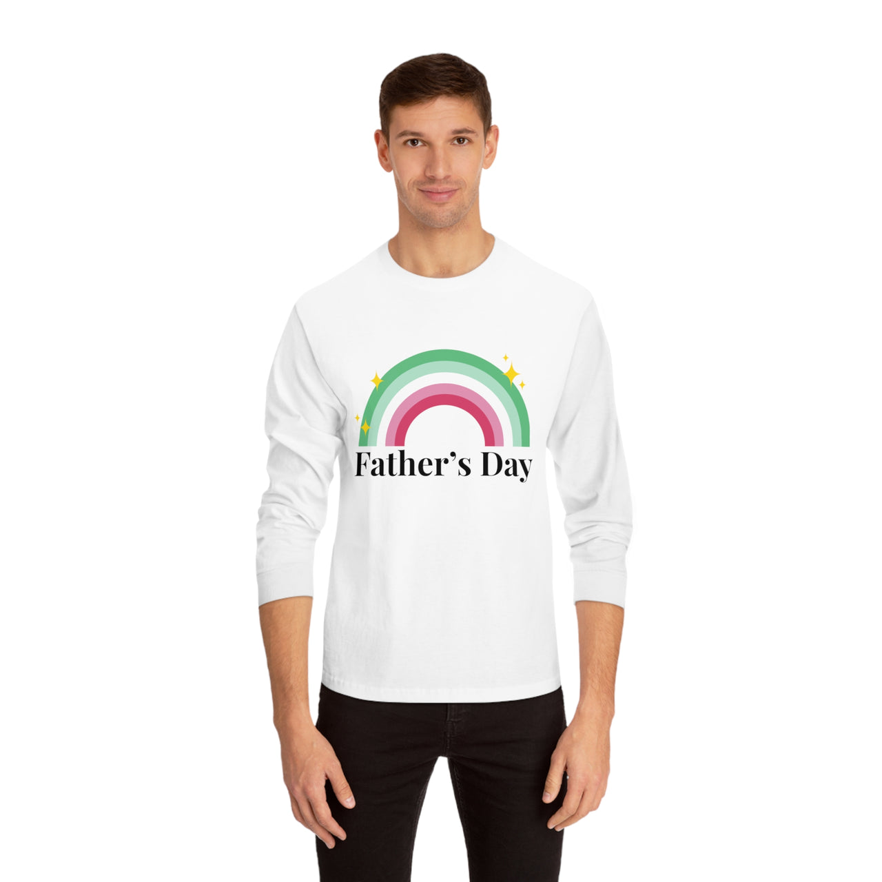 Abrosexual Pride Flag Unisex Classic Long Sleeve Shirt - Father's Day Printify