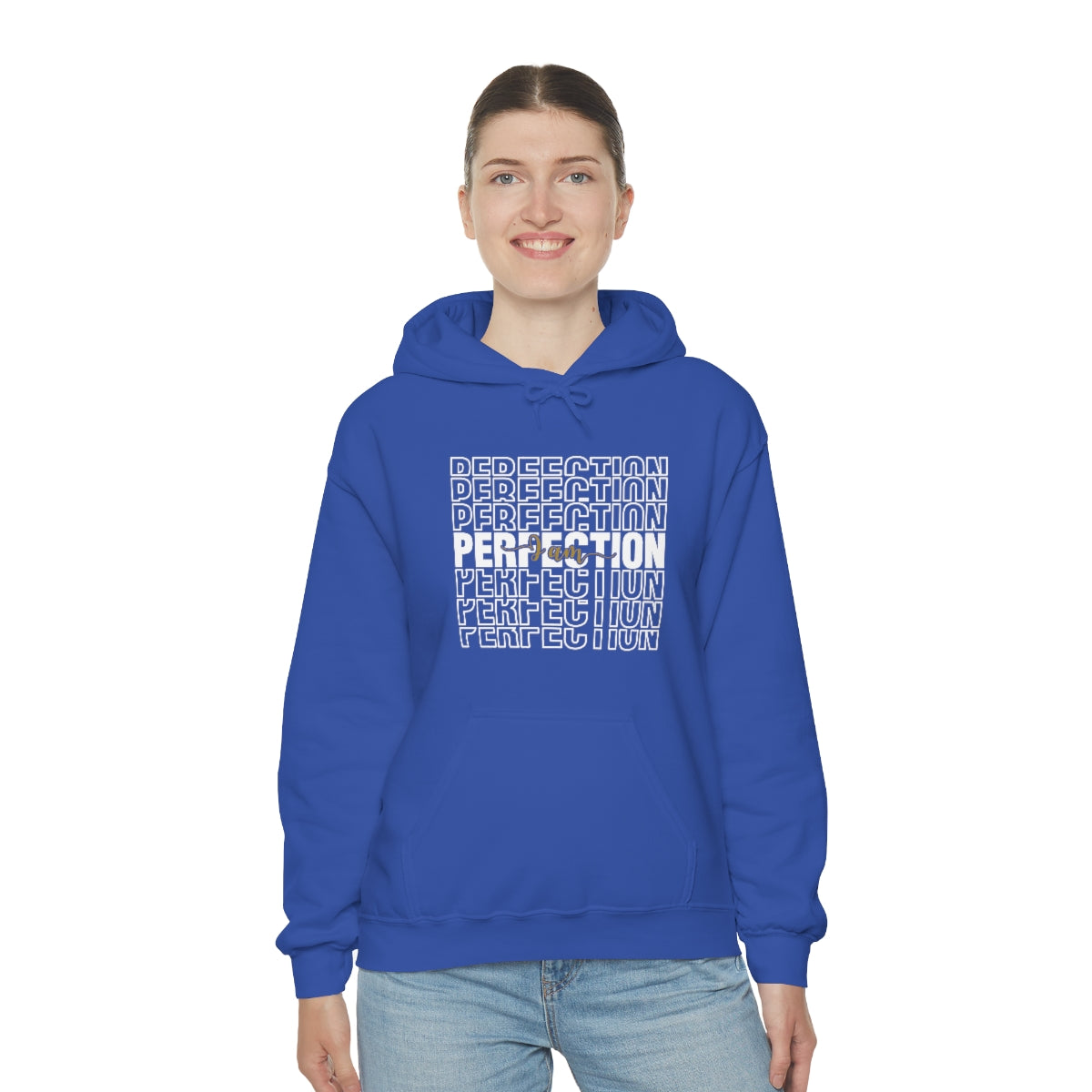 Affirmation Feminist Pro Choice Unisex Hoodie - I Am Perfection Printify