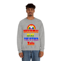 Thumbnail for Unisex Christmas LGBTQ Heavy Blend Crewneck Sweatshirt - Queermas Is At The Other Xole Printify
