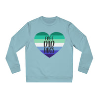 Thumbnail for Gay Pride Flag Sweatshirt Unisex Size - Free Dad Hugs Printify