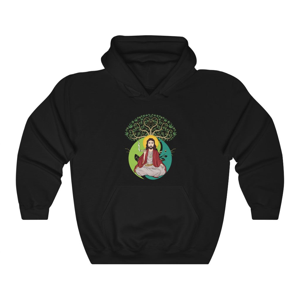 KCC  Hoodie  Unisex Heavy Blend™  Hooded Sweatshirt/  White Jesus Printify