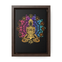 Thumbnail for Yoga Spiritual Meditation Canvas Print With Vertical Frame - Release 999 Angel Number Printify