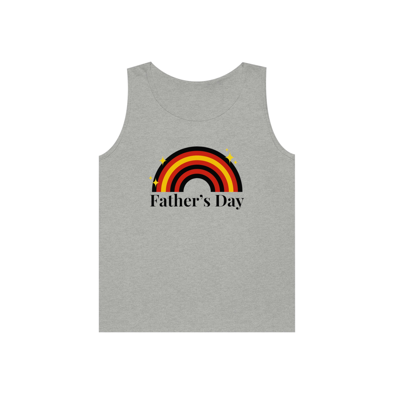 Rubber Pride Flag Heavy Cotton Tank Top Unisex Size - Father's Day Printify