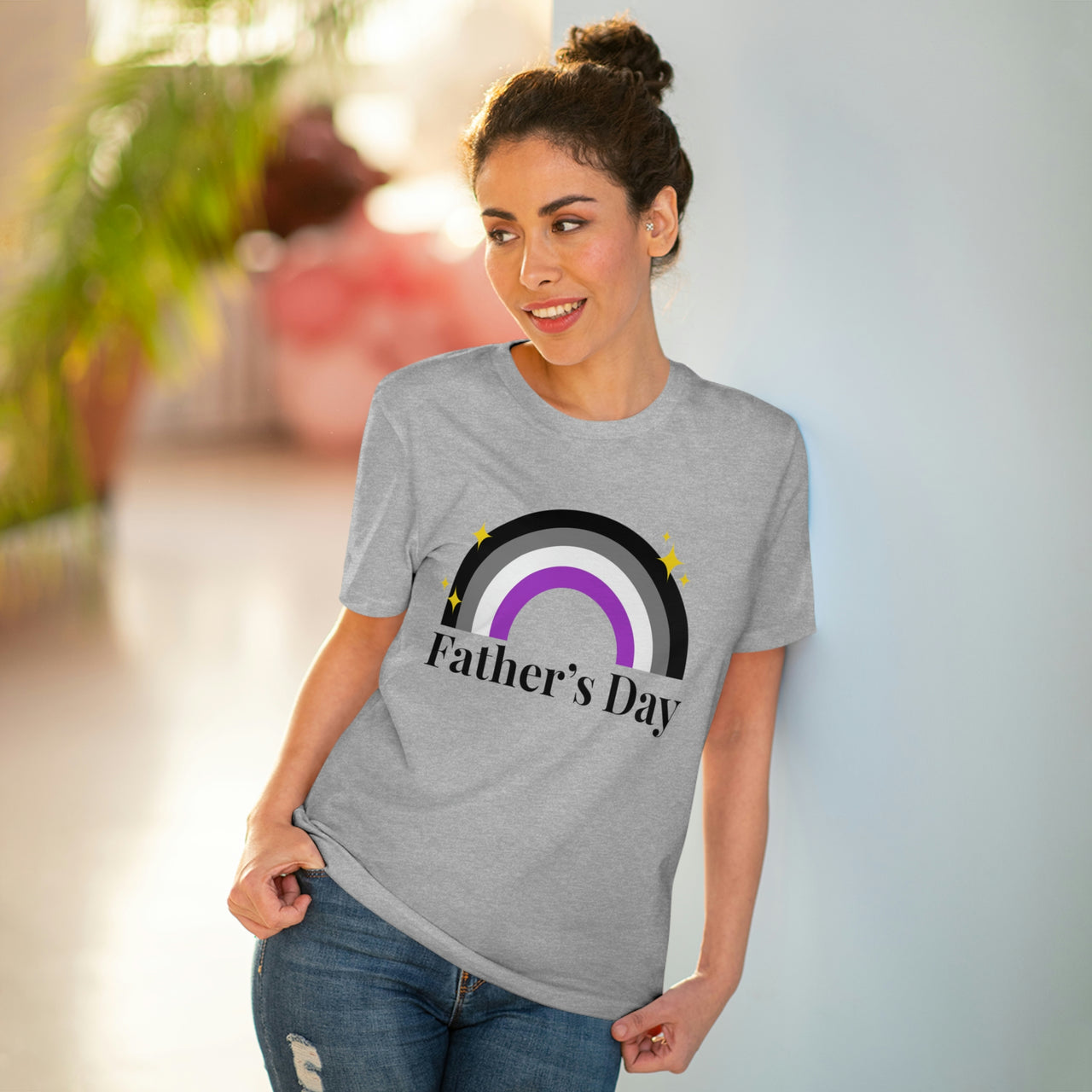 Asexual Pride Flag T-shirt Unisex Size - Father's Day Printify
