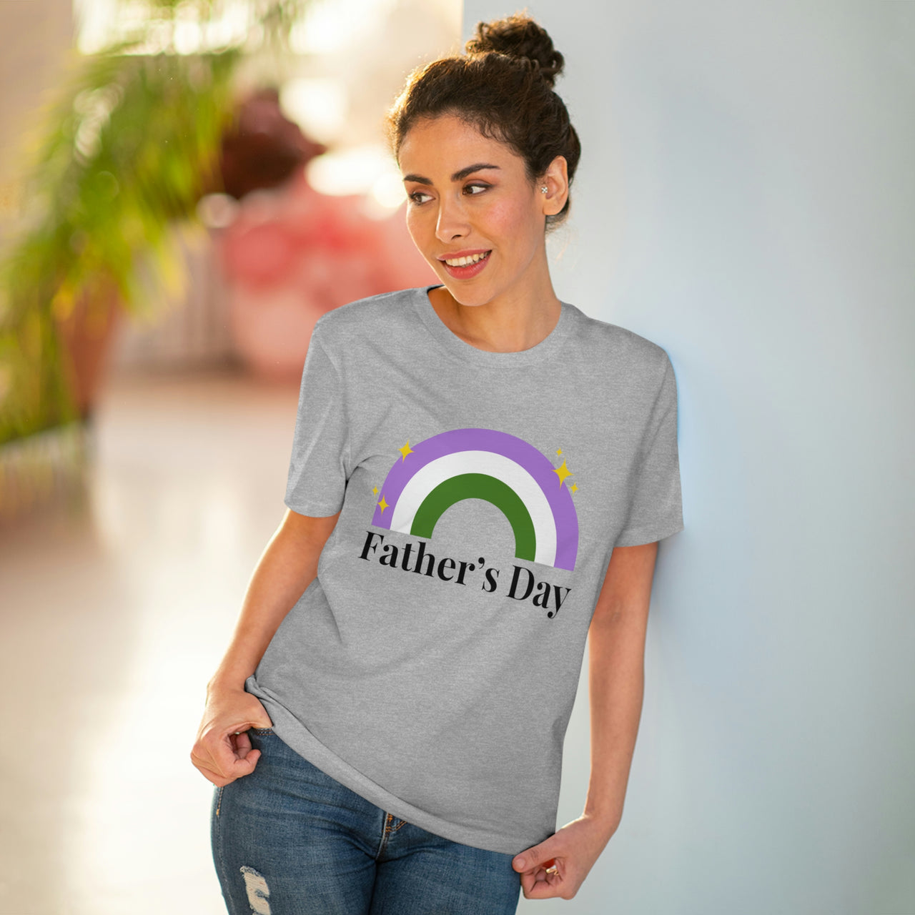 Genderqueer Pride Flag T-shirt Unisex Size - Father's Day Printify