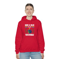 Thumbnail for Unisex Christmas LGBTQ Heavy Blend Hoodie - Have A Blue Ball Queermas Printify
