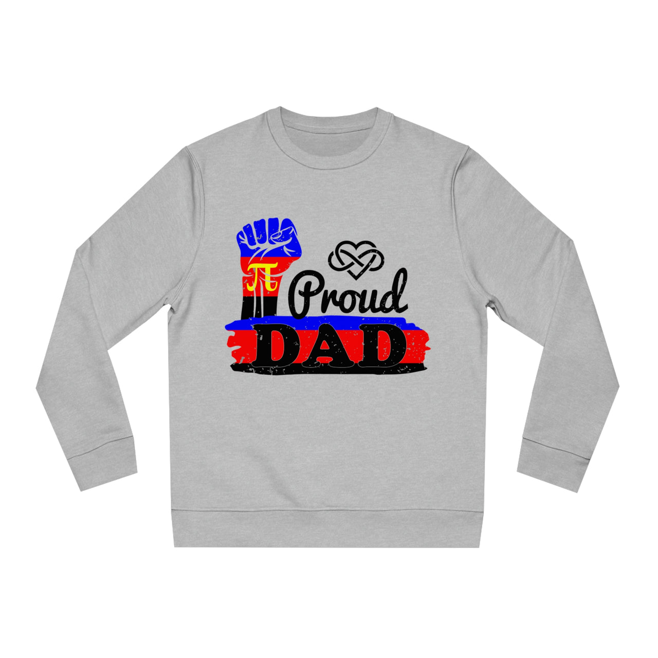 Polyamory Pride Flag Sweatshirt Unisex Size - Proud Dad Printify