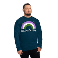Thumbnail for Genderqueer Pride Flag Sweatshirt Unisex Size - Father's Day Printify