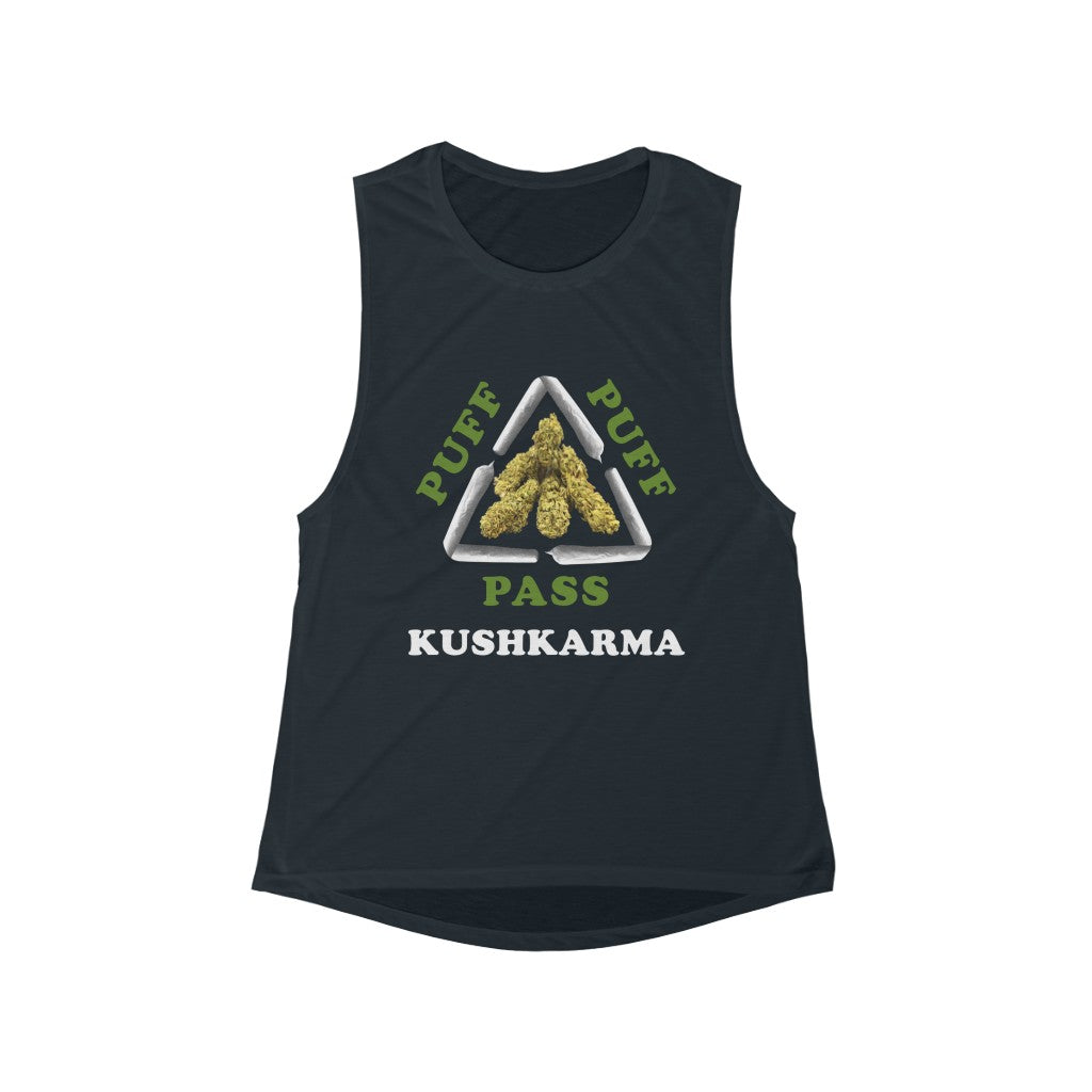 KCC Women's Tank Tops Flowy Scoop Muscle Tank/ Kushkarma Printify
