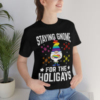 Thumbnail for Classic Unisex Christmas LGBTQ T-Shirt - Staying Gnome For The Holigay Printify
