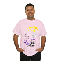 Thumbnail for SHAVA CO Nonbinary Flag 2023 Pride, NYC Unisex Heavy Cotton Tee - My Rainbow Is In My DNA Printify