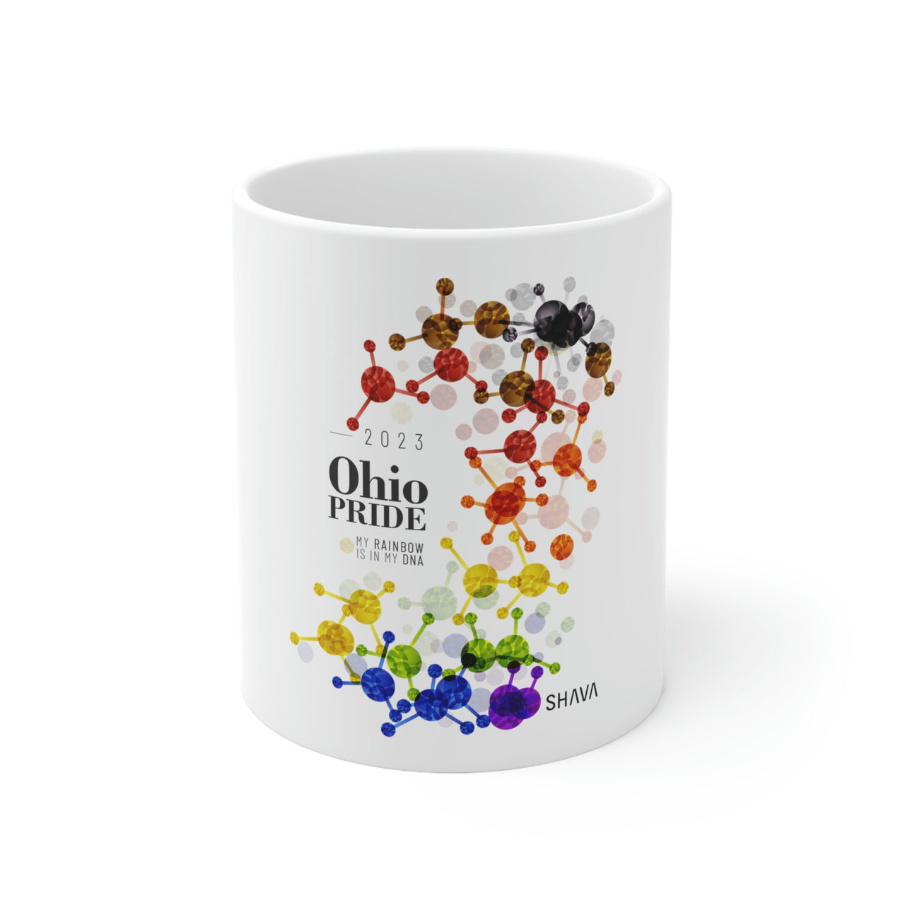 Philadelphia Ceramic Mug Ohio Pride - My Rainbow Is In My DNA SHAVA CO