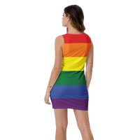 Thumbnail for Progress Flag LGBTQ Cut & Sew Dress Women’s Size SHAVA