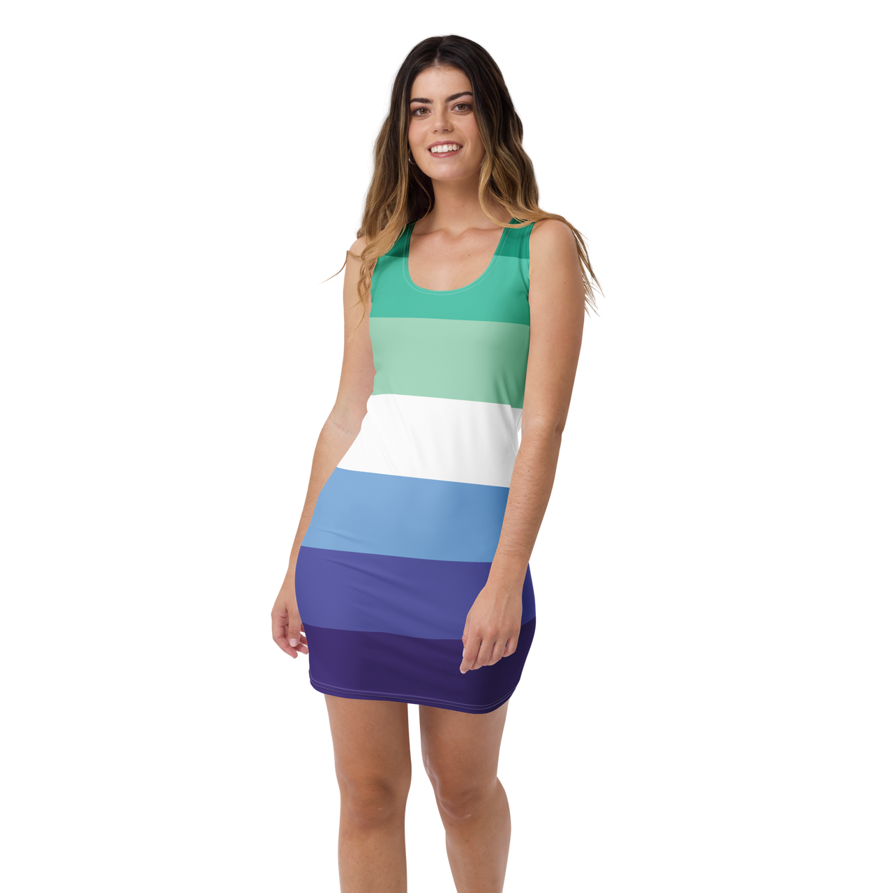 Gay Flag LGBTQ Cut & Sew Dress Women’s  Size SHAVA