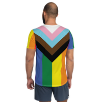 Thumbnail for LGBTQ+Progress Flag  T- Shirt Men's Size SHAVA