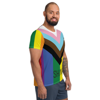 Thumbnail for LGBTQ+Progress Flag  T- Shirt Men's Size SHAVA