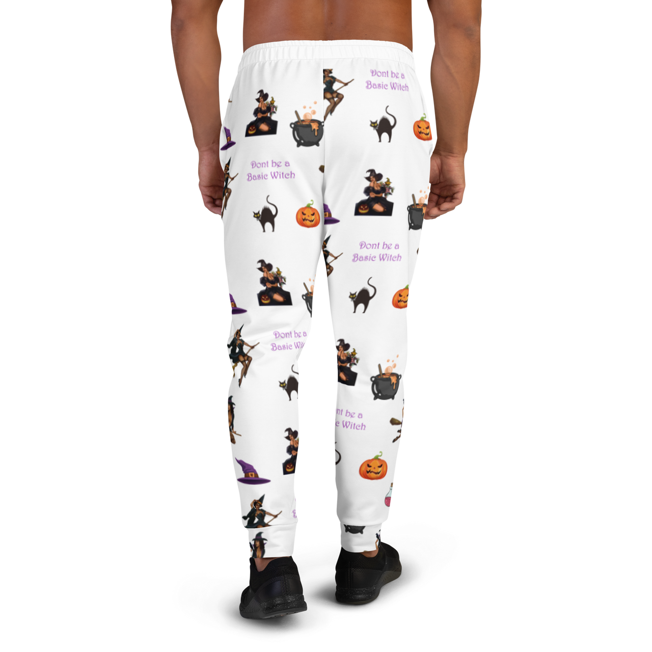 Halloween All Over Men's Joggers, Halloween All Over Print Men's Joggers/Don't be a Basic Witch SHAVA
