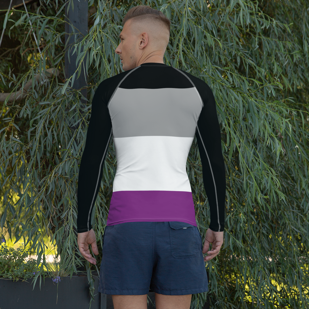 Asexual Flag LGBTQ Long Sleeve Shirt Men’s Size SHAVA
