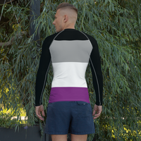Thumbnail for Asexual Flag LGBTQ Long Sleeve Shirt Men’s Size SHAVA