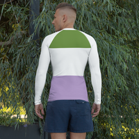Thumbnail for Gender Queer Flag LGBTQ Long Sleeve Shirt Men’s Size SHAVA