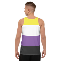 Thumbnail for Non Binary Flag LGBTQ Tank Top Unisex Size SHAVA