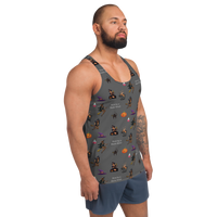 Thumbnail for Men's Halloween All Over Tank Top, Halloween All Over Print Tank Top, Men's Tank Top/Don't be a Basic Witch SHAVA
