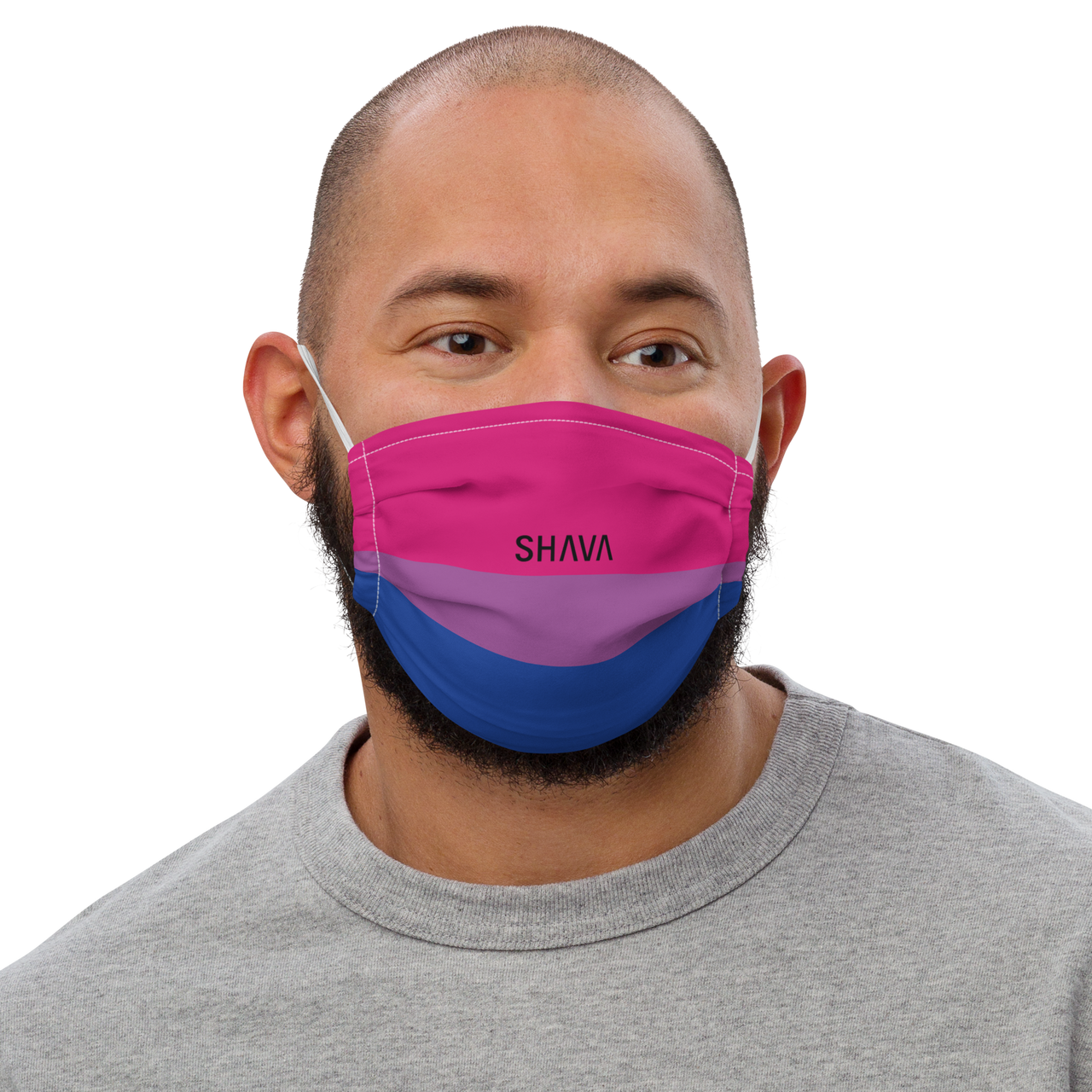 LGBTQ Face Mask / Celebrating Bisexual Flag SHAVA