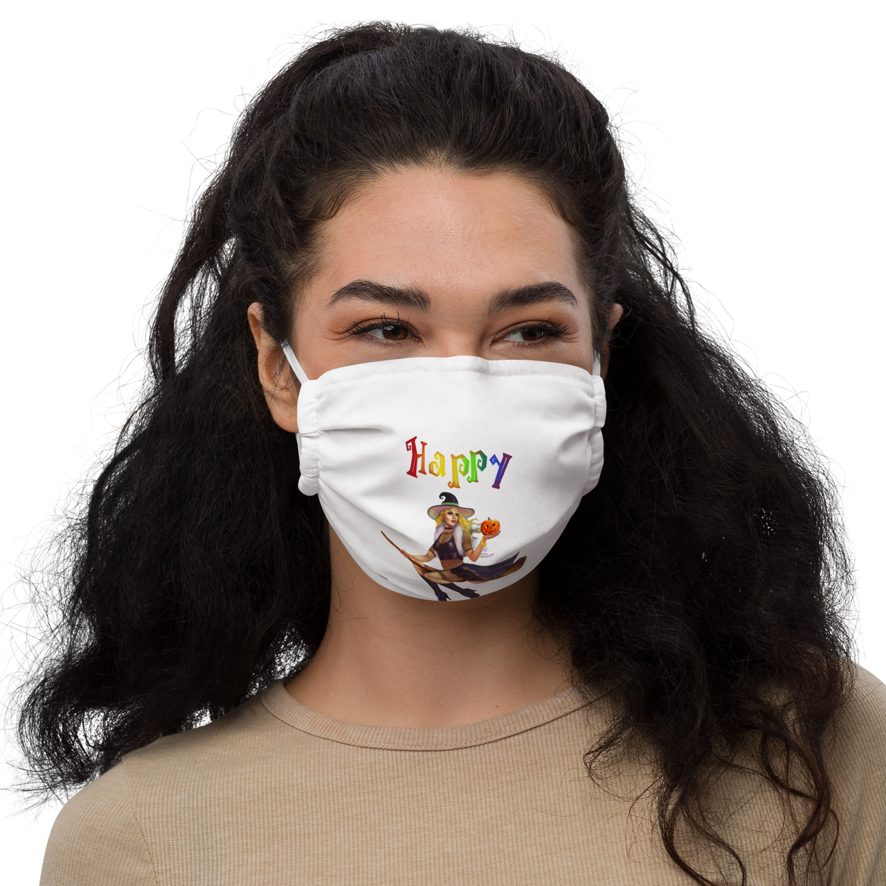 Transgender Halloween Premium face mask-Trans Pride LGBT Halloween/Happy HalloQueer SHAVA