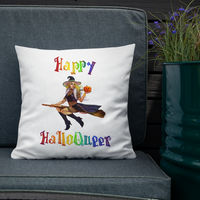Thumbnail for Transgender Halloween Premium Pillow-Trans Pride LGBT Halloween/Happy HalloQueer SHAVA