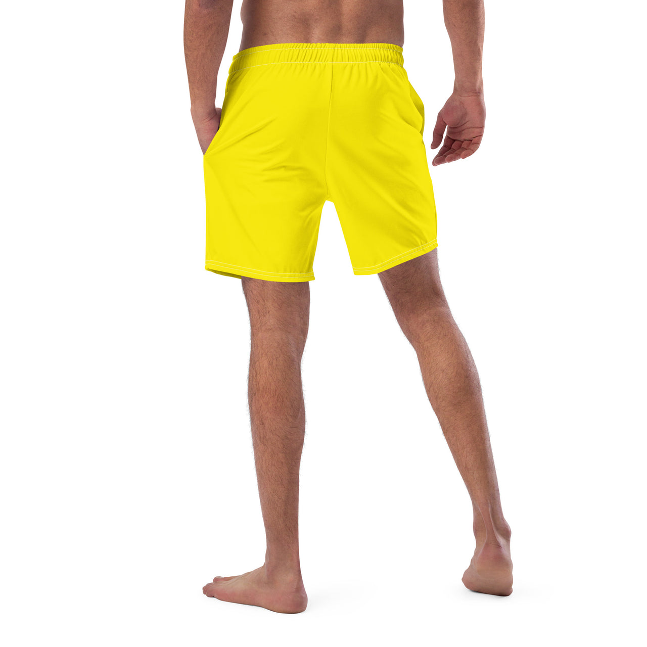 Solid Men's Swim Trunks - Yellow SHAVA CO