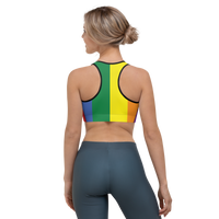 Thumbnail for Pride Flag LGBTQ Sports Bra Women’s Size SHAVA