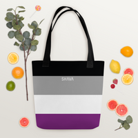 Thumbnail for LGBTQ Tote Bags / Celebrating Asexual Flag SHAVA