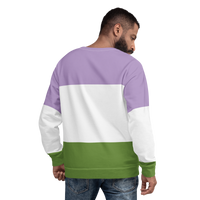 Thumbnail for Gender Queer Flag LGBTQ Sweatshirt Unisex Size SHAVA