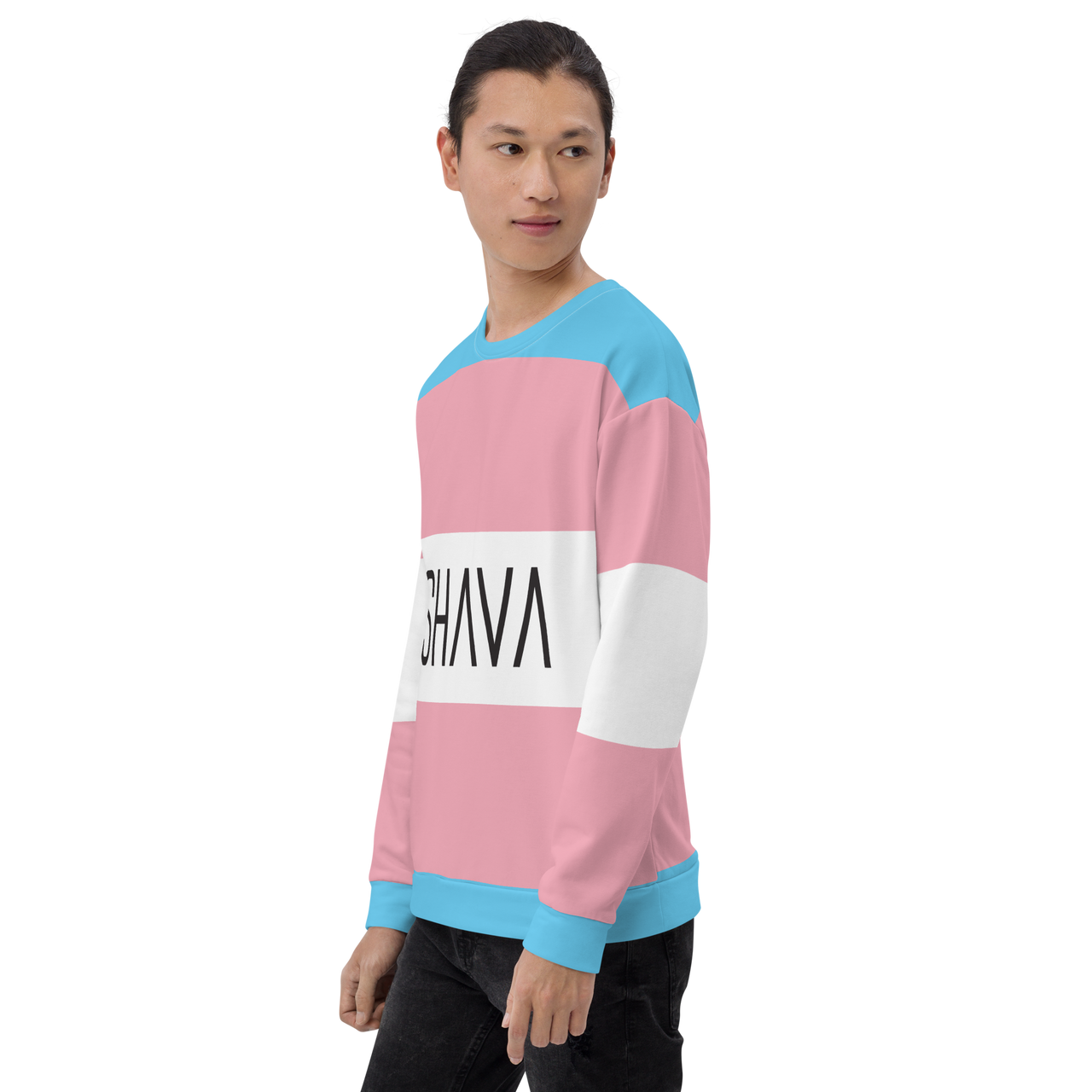 Transgender Flag LGBTQ Sweatshirt Unisex Size SHAVA