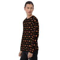Thumbnail for All over Unisex Halloween Sweater - Funny Halloween Sweatshirts - Unisex Halloween Sweatshirt For Halloween/Halloween Pattern SHAVA