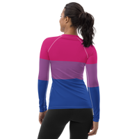 Thumbnail for Bisexual Flag LGBTQ Long Sleeve Shirt Women’s Size SHAVA