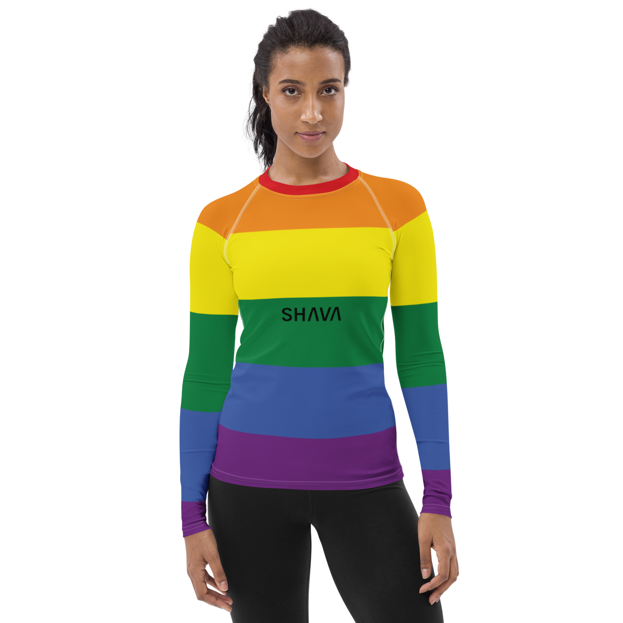 Progress Flag LGBTQ Long Sleeve Shirt Women’s Size SHAVA