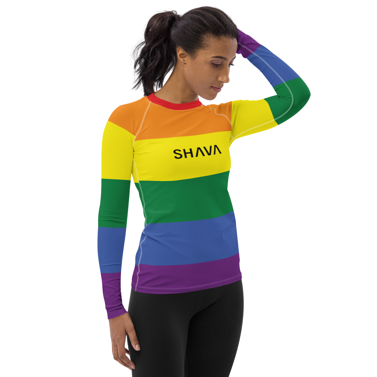 Pride Flag LGBTQ Long Sleeve Shirt Women’s Size SHAVA
