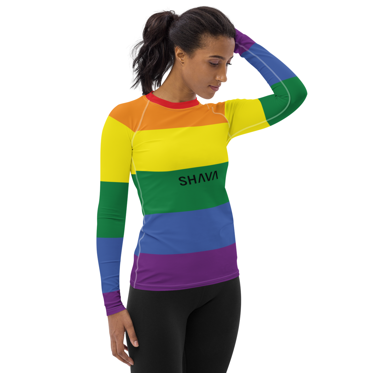 Progress Flag LGBTQ Long Sleeve Shirt Women’s Size SHAVA