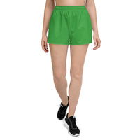 Thumbnail for Women’s Recycled Solid Athletic Shorts - Green SHAVA CO