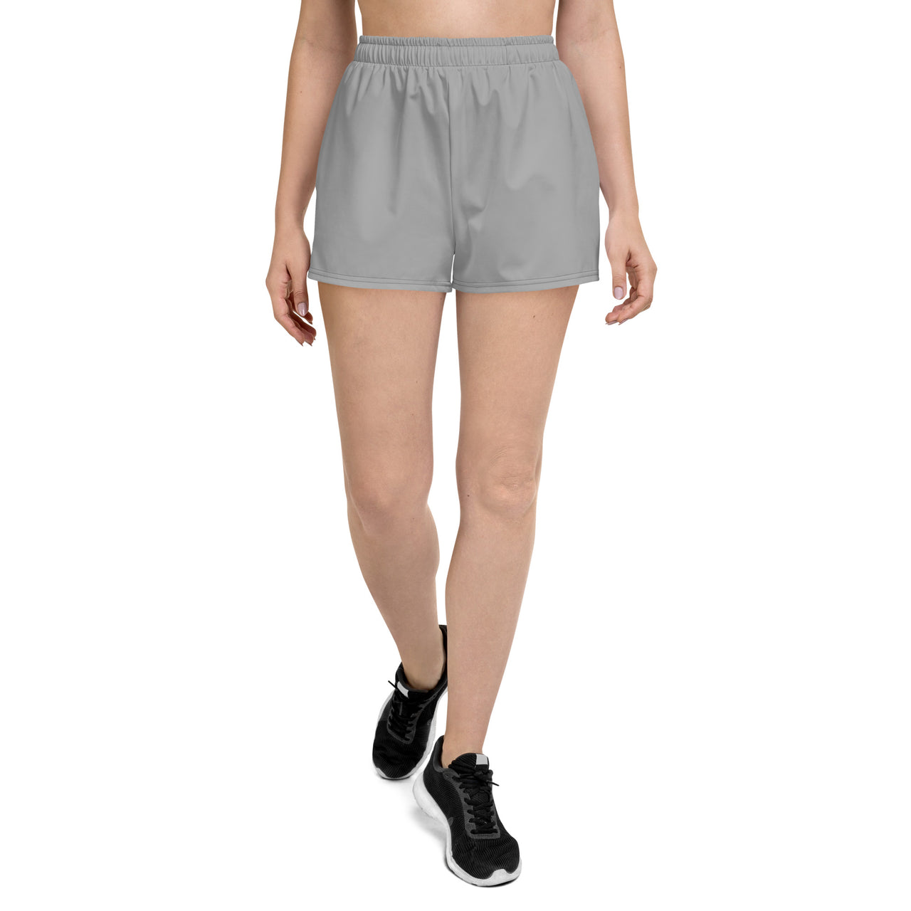 Women’s Recycled Solid Athletic Shorts - Pewter SHAVA CO