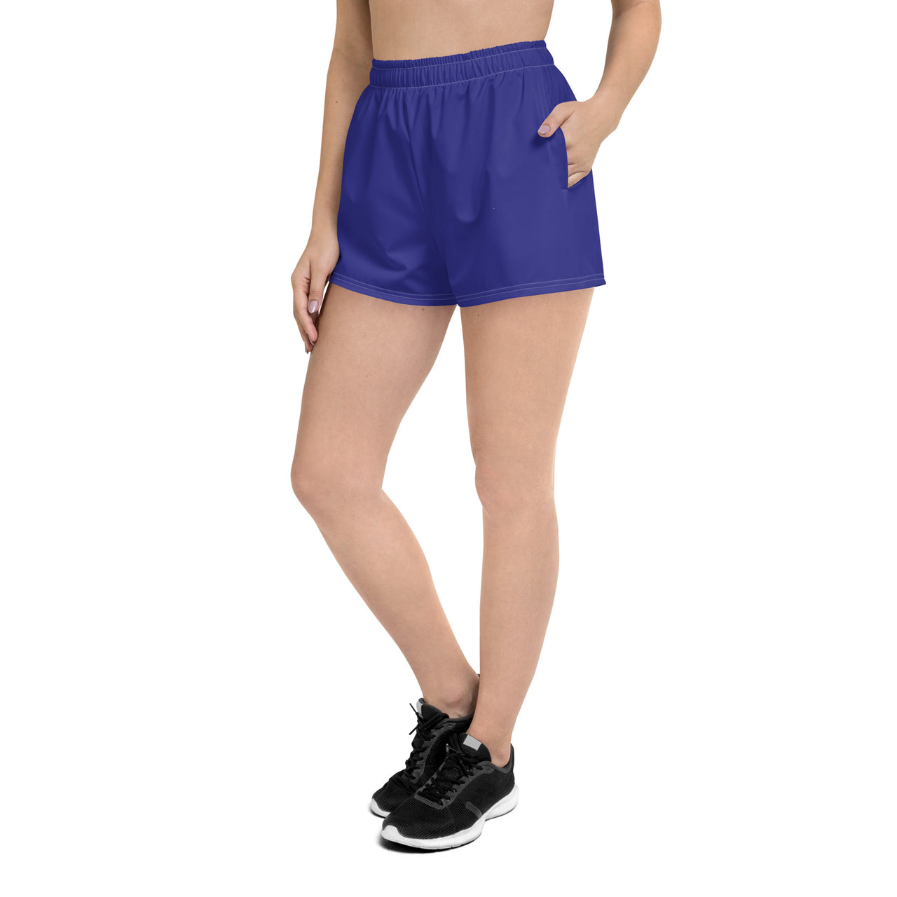 Women’s Recycled Solid Athletic Shorts - Dark Slate Blue SHAVA CO