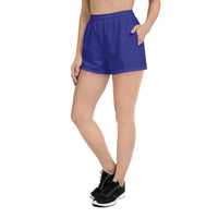 Thumbnail for Women’s Recycled Solid Athletic Shorts - Dark Slate Blue SHAVA CO