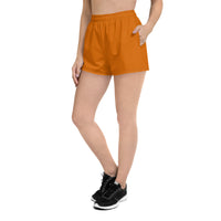 Thumbnail for Women’s Recycled Solid Athletic Shorts - Papaya SHAVA CO