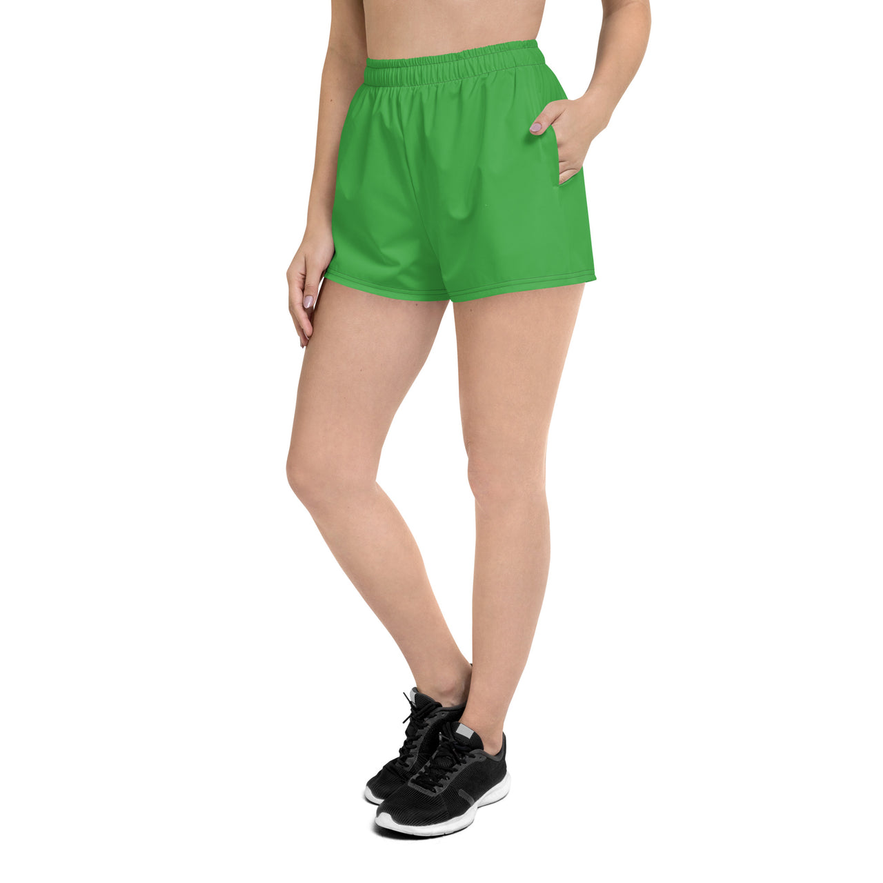 Women’s Recycled Solid Athletic Shorts - Green SHAVA CO