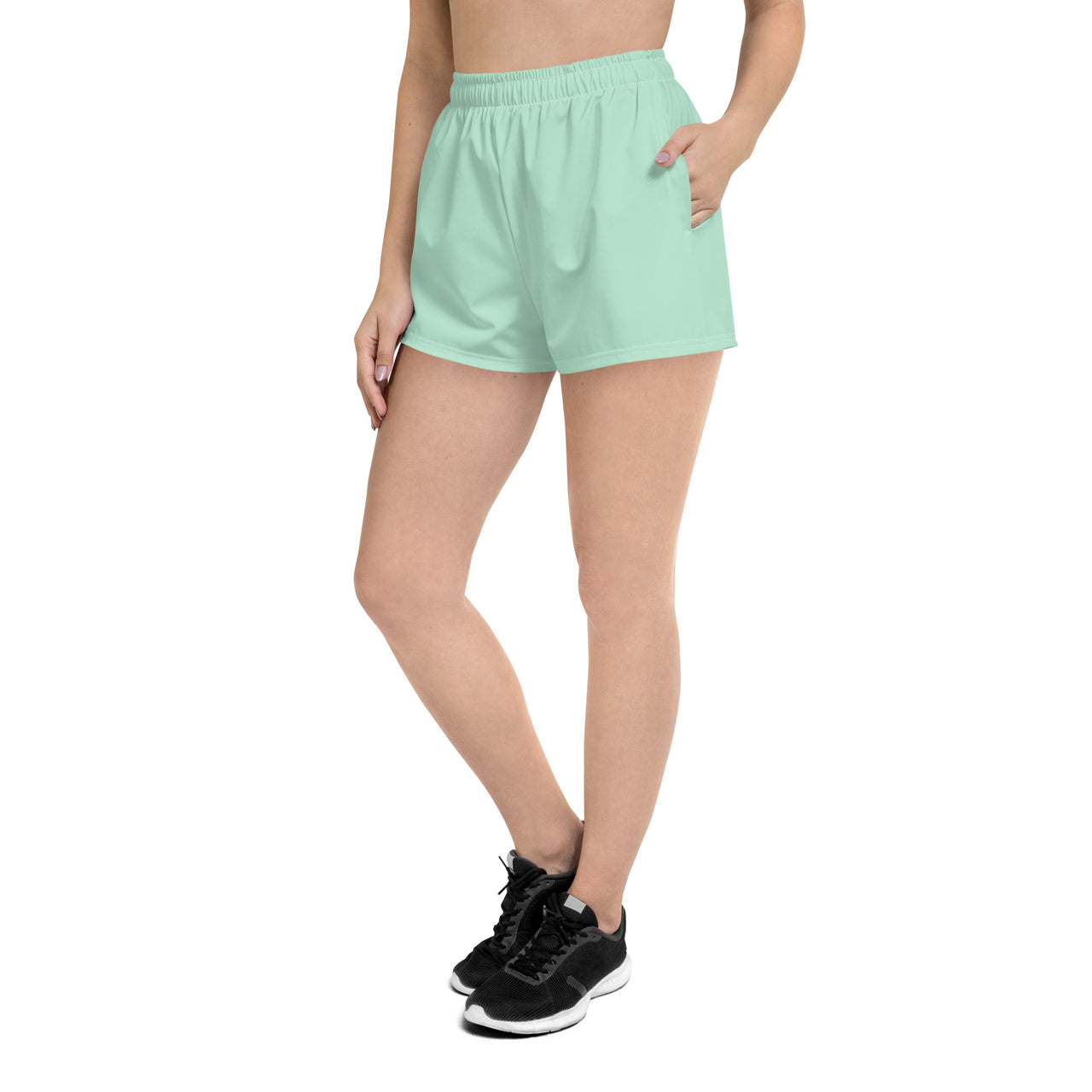 Women’s Recycled Solid Athletic Shorts - Pistachio SHAVA CO