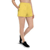 Thumbnail for Women’s Recycled Solid Athletic Shorts - Blonde SHAVA CO