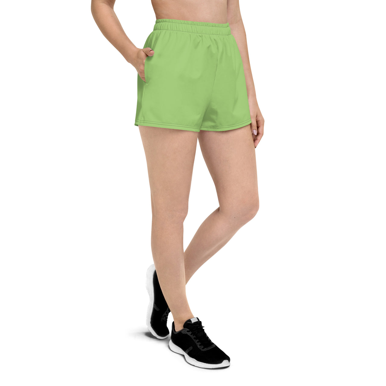 Women’s Recycled Solid Athletic Shorts - Apple SHAVA CO