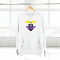Thumbnail for Nonbinary Flag Mother's Day Unisex Premium Pullover Hoodie - Free Mom Hug Printify